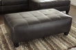 Nokomis Charcoal Oversized Accent Ottoman - 8772108 - Bien Home Furniture & Electronics