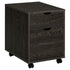 Noorvik 2-Drawer Mobile File Cabinet Dark Oak - 881572 - Bien Home Furniture & Electronics