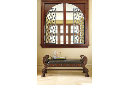 North Shore Dark Brown Upholstered Bench - B553-09 - Bien Home Furniture &amp; Electronics