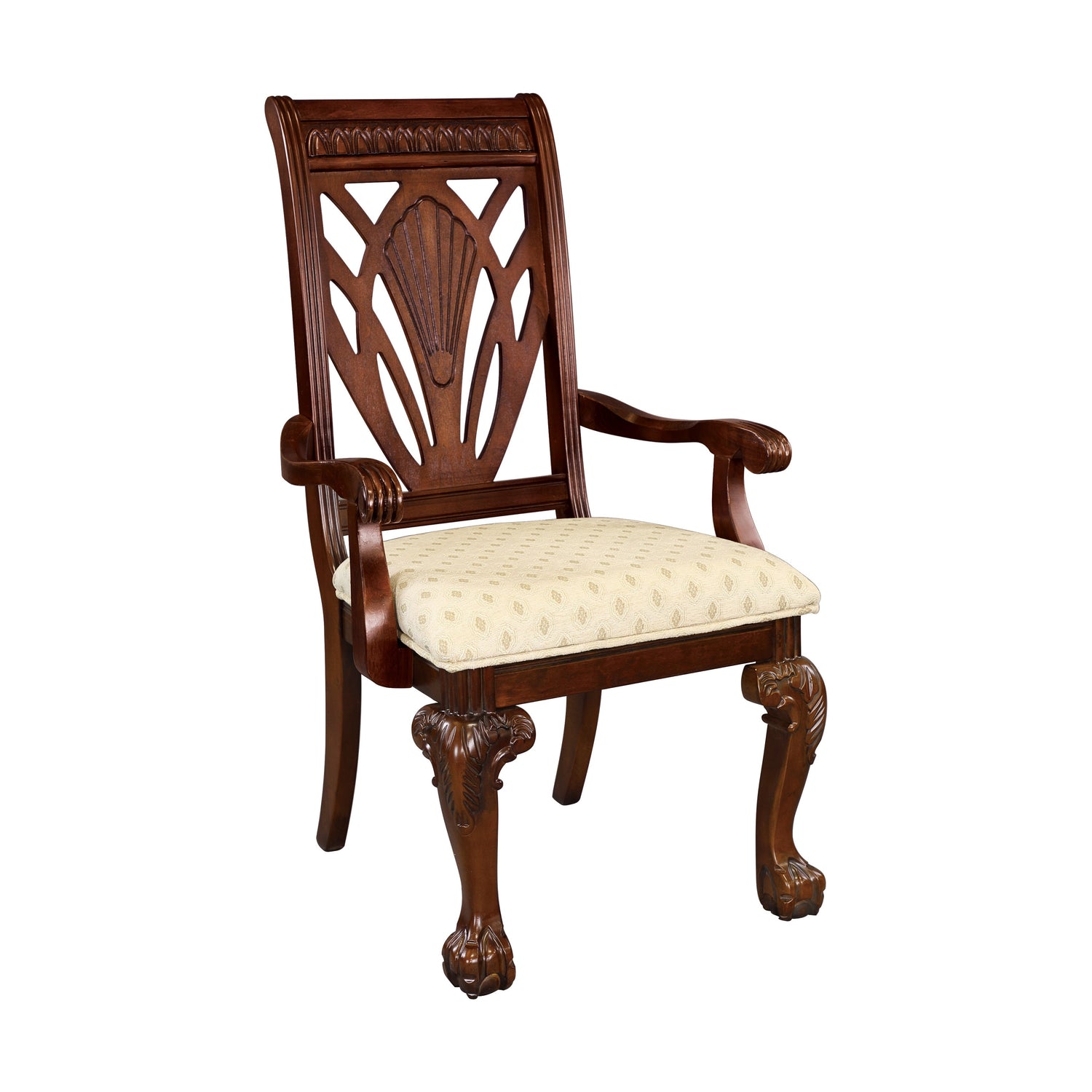 Norwich Dark Cherry Arm Chair, Set of 2 - 5055A - Bien Home Furniture &amp; Electronics