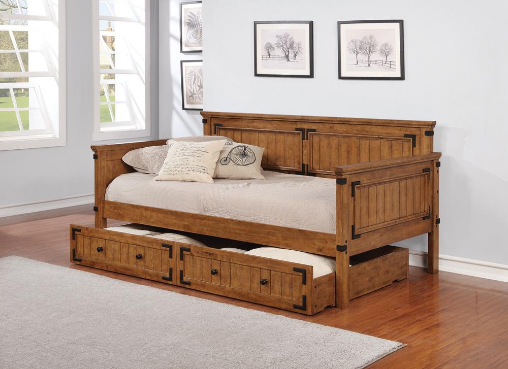 Oakdale Rustic Honey Twin Daybed - 300675 - Bien Home Furniture &amp; Electronics