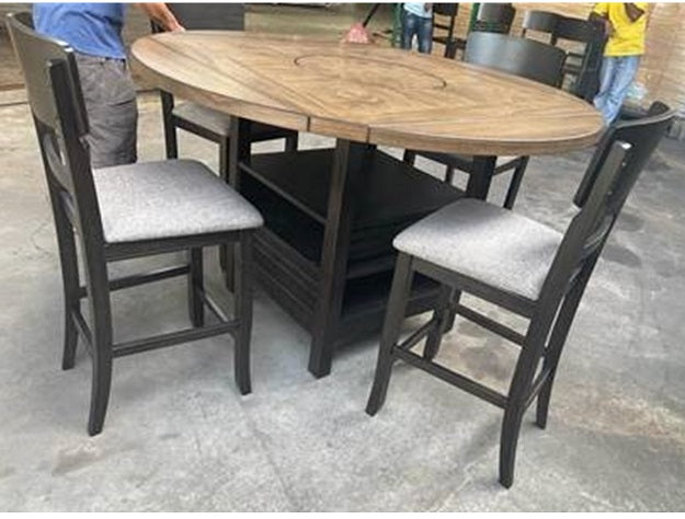 Oakly Counter Height Table Base - 2848T-6060-LEG - Bien Home Furniture &amp; Electronics