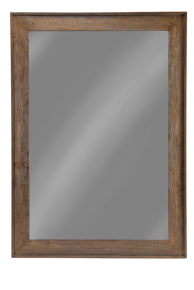 Odafin Distressed Brown Rectangle Floor Mirror - 902770 - Bien Home Furniture &amp; Electronics