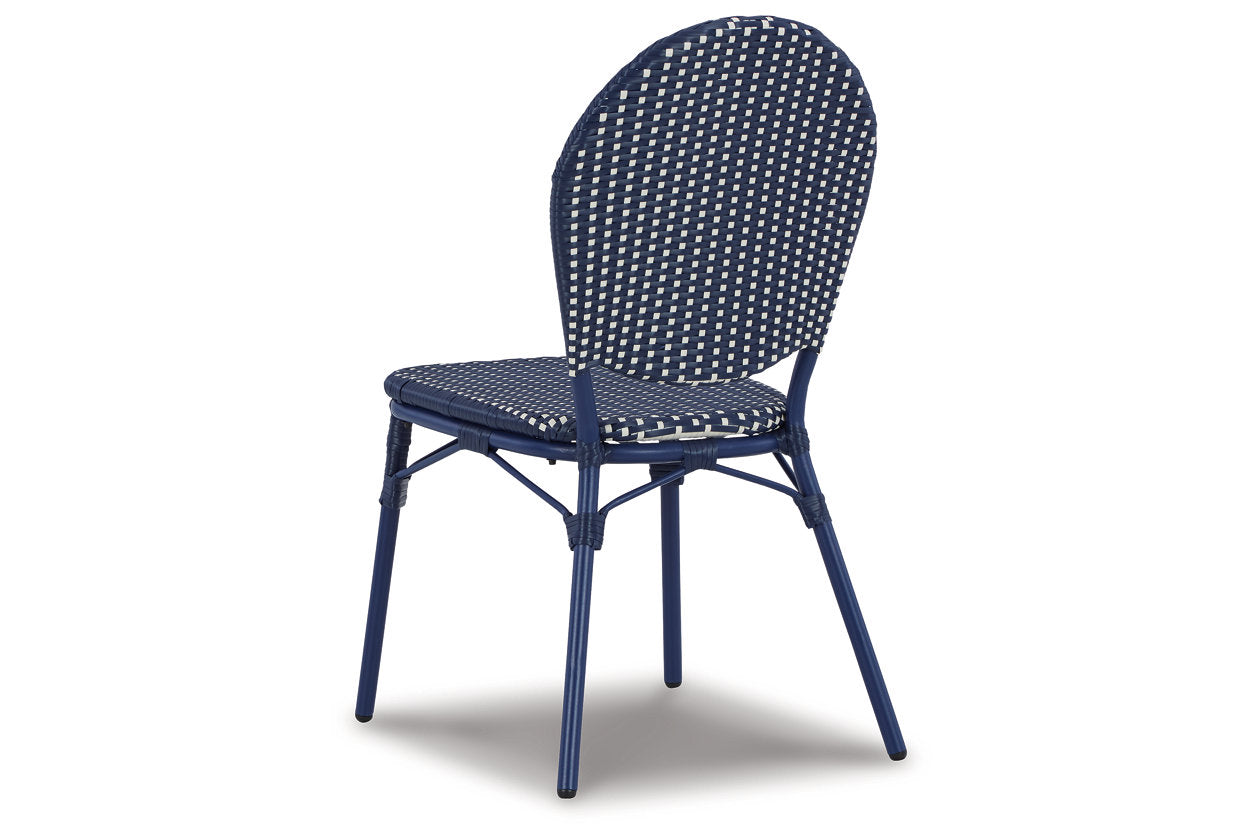 Odyssey Blue Blue Outdoor Table and Chairs, Set of 3 - P216-050 - Bien Home Furniture &amp; Electronics
