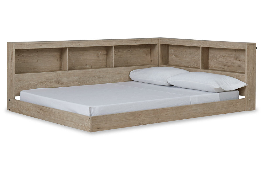 Oliah Natural Full Bookcase Storage Bed - SET | EB2270-165 | EB2270-182 - Bien Home Furniture &amp; Electronics