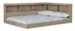 Oliah Natural Full Bookcase Storage with End Panel - EB2270-165 - Bien Home Furniture &amp; Electronics