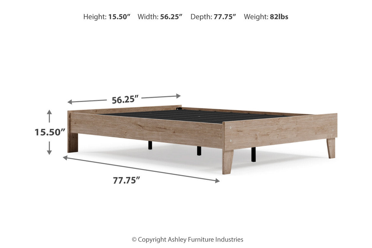 Oliah Natural Full Platform Bed - EB2270-112 - Bien Home Furniture &amp; Electronics