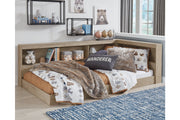 Oliah Natural Twin Bookcase Storage Bed - SET | EB2270-163 | EB2270-182 - Bien Home Furniture & Electronics