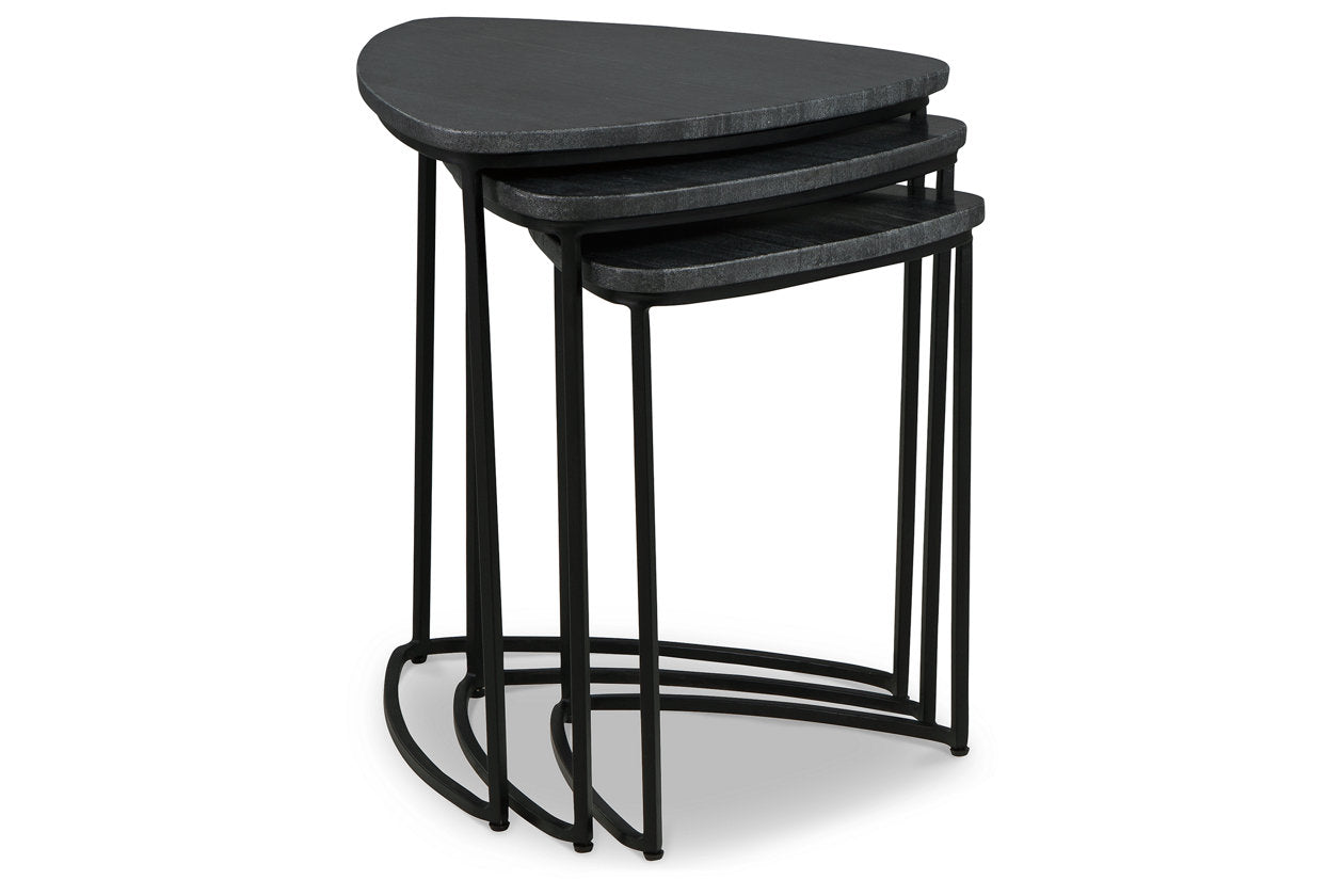 Olinmere Black Accent Table, Set of 3 - A4000539 - Bien Home Furniture &amp; Electronics