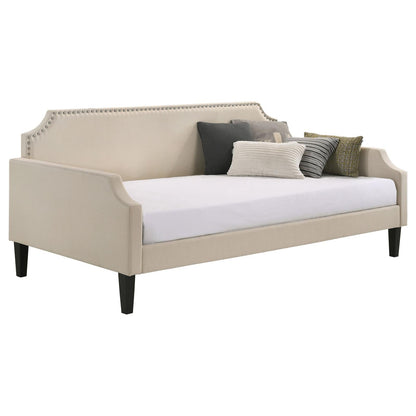 Olivia Upholstered Twin Daybed with Nailhead Trim - 300635 - Bien Home Furniture &amp; Electronics