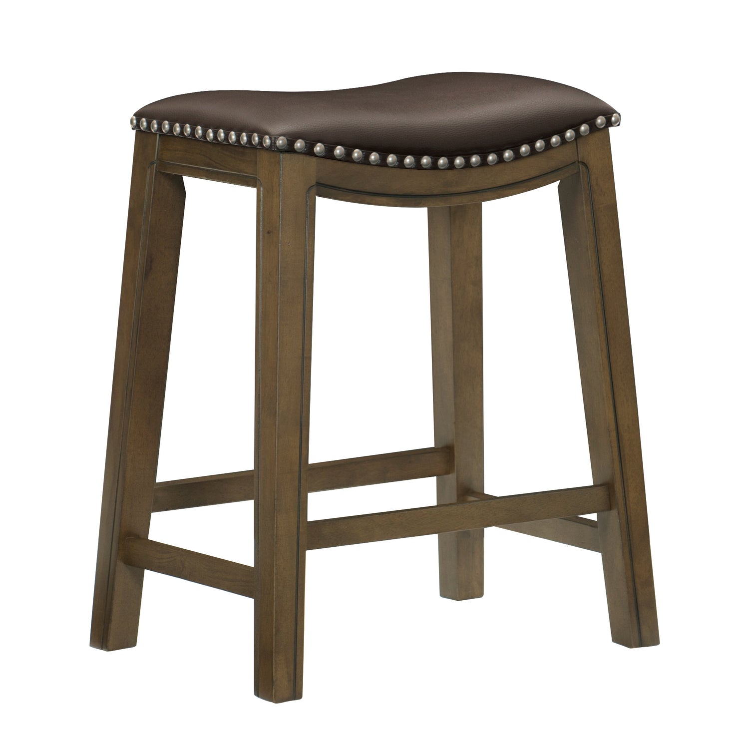 Ordway Brown/Brown Counter Height Stool, Brown - 5682BRW-24 - Bien Home Furniture &amp; Electronics
