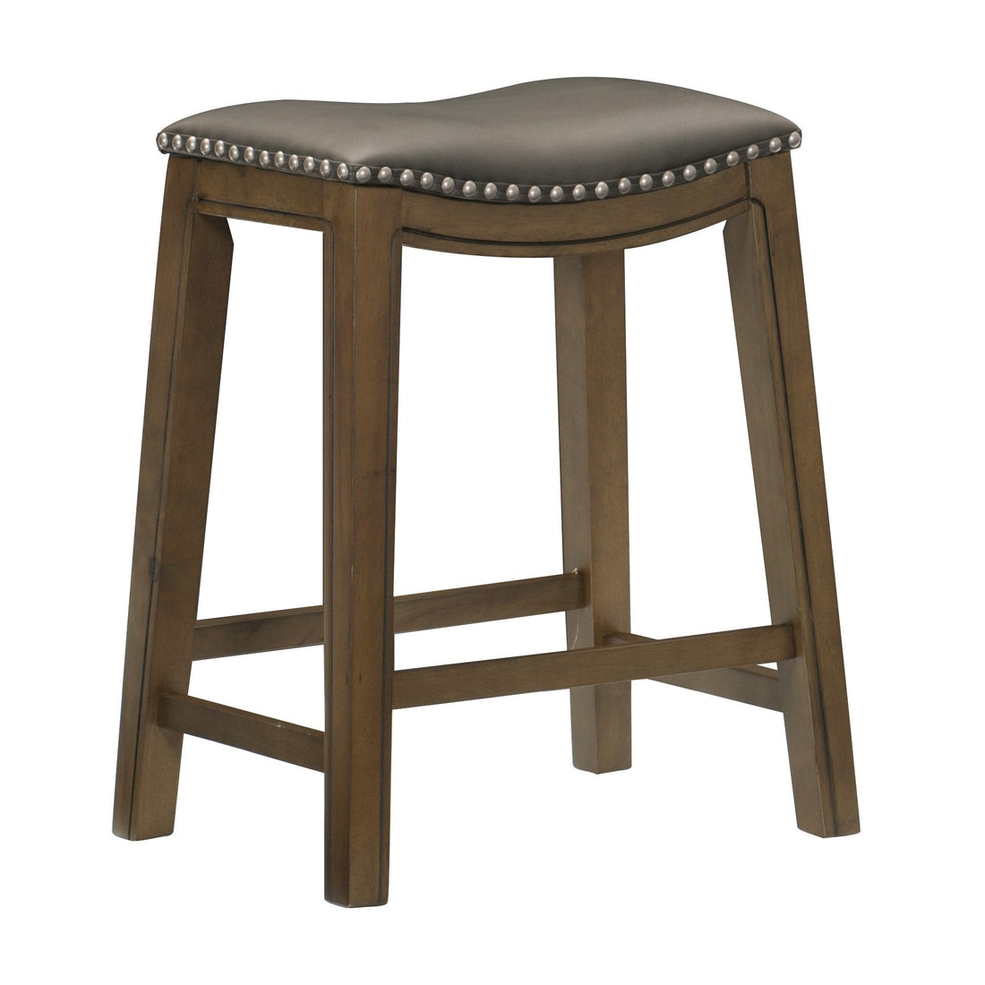 Ordway Gray/Brown Counter Height Stool, Gray - 5682GRY-24 - Bien Home Furniture &amp; Electronics