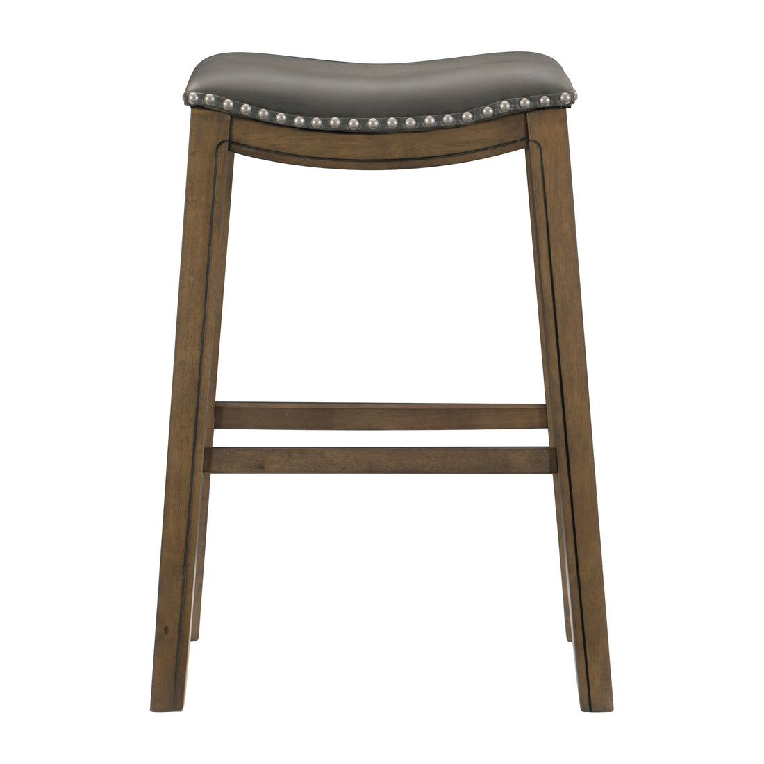 Ordway Gray/Brown Pub Height Stool, Gray - 5682GRY-29 - Bien Home Furniture & Electronics