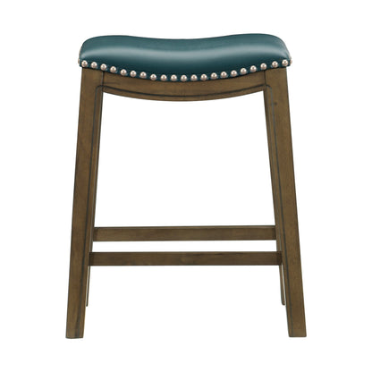 Ordway Green/Brown Counter Height Stool, Green - 5682GEN-24 - Bien Home Furniture &amp; Electronics