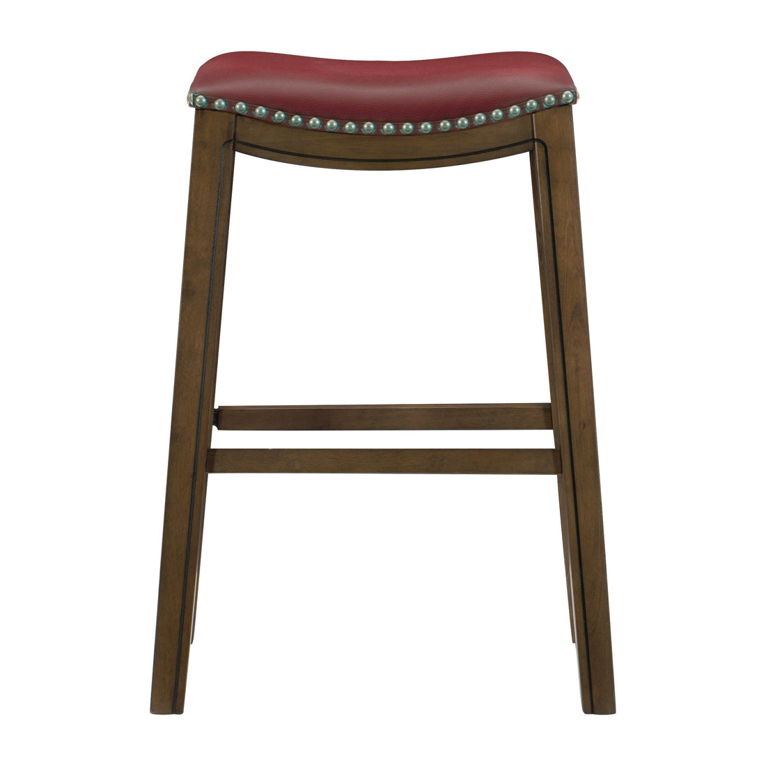 Ordway Red/Brown Pub Height Stool, Red - 5682RED-29 - Bien Home Furniture & Electronics