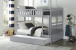 Orion Gray Full/Full Bunk Bed with Twin Trundle - SET | B2063FF-1 | B2063FF-2 | B2063FF-SL | B2063-R - Bien Home Furniture & Electronics