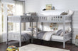 Orion Gray Twin Corner Bunk Bed - SET | B2063CN-1 | B2063CN-2 | B2063CN-SL - Bien Home Furniture & Electronics