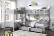 Orion Gray Twin Corner Bunk Bed with Storage Boxes - SET | B2063CN-1 | B2063CN-2 | B2063CN-SL | B2063-T - Bien Home Furniture & Electronics