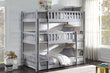 Orion Gray Twin Triple Bunk Bed - SET | B2063TTT-1 | B2063TTT-2 | B2063TTT-SL - Bien Home Furniture & Electronics