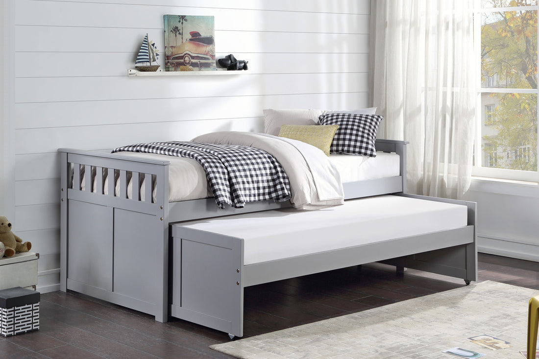 Orion Gray Twin/Twin Bed - SET | B2063RT-1 | B2063RT-2 | B2063RT-SL - Bien Home Furniture &amp; Electronics