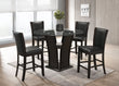 Orlando - Black Pub Table + 4 Chair Set - Orlando Black - Bien Home Furniture & Electronics