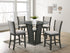 Orlando - Grey Pub Table + 4 Chair Set - Orlando Grey - Bien Home Furniture & Electronics