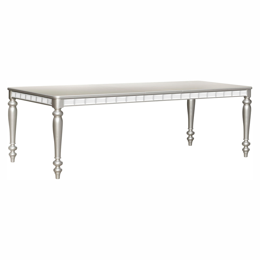 Orsina Silver Mirrored Extendable Dining Table - 5477N-96 - Bien Home Furniture &amp; Electronics