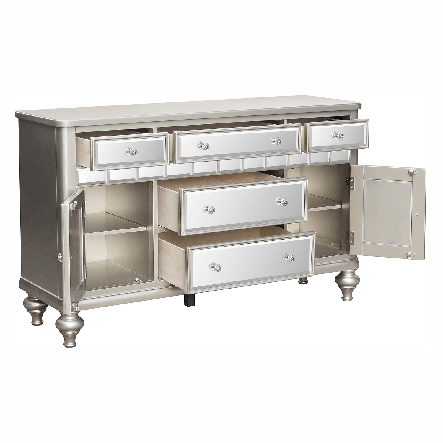 Orsina Silver Mirrored Server - 5477N-40 - Bien Home Furniture &amp; Electronics