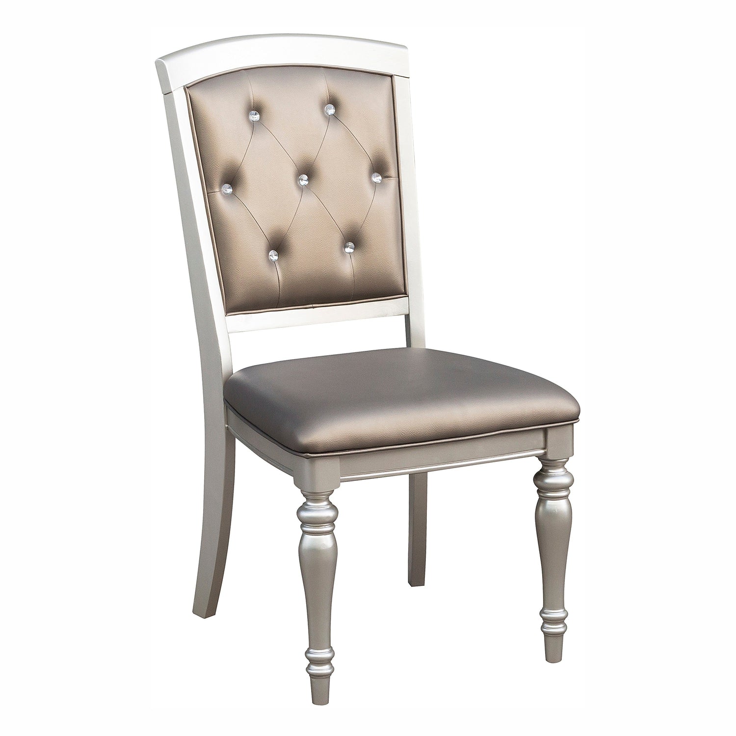 Orsina Silver Side Chair, Set of 2 - 5477NS - Bien Home Furniture &amp; Electronics