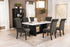 Osborne 7-Piece Rectangular Marble Top Dining Set Brown/White - 115511-S7BV - Bien Home Furniture & Electronics
