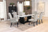 Osborne 7-Piece Rectangular Marble Top Dining Set Sand/White - 115511-S7S - Bien Home Furniture & Electronics