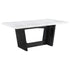 Osborne Espresso/White Trestle Base Marble Top Dining Table - 115511 - Bien Home Furniture & Electronics