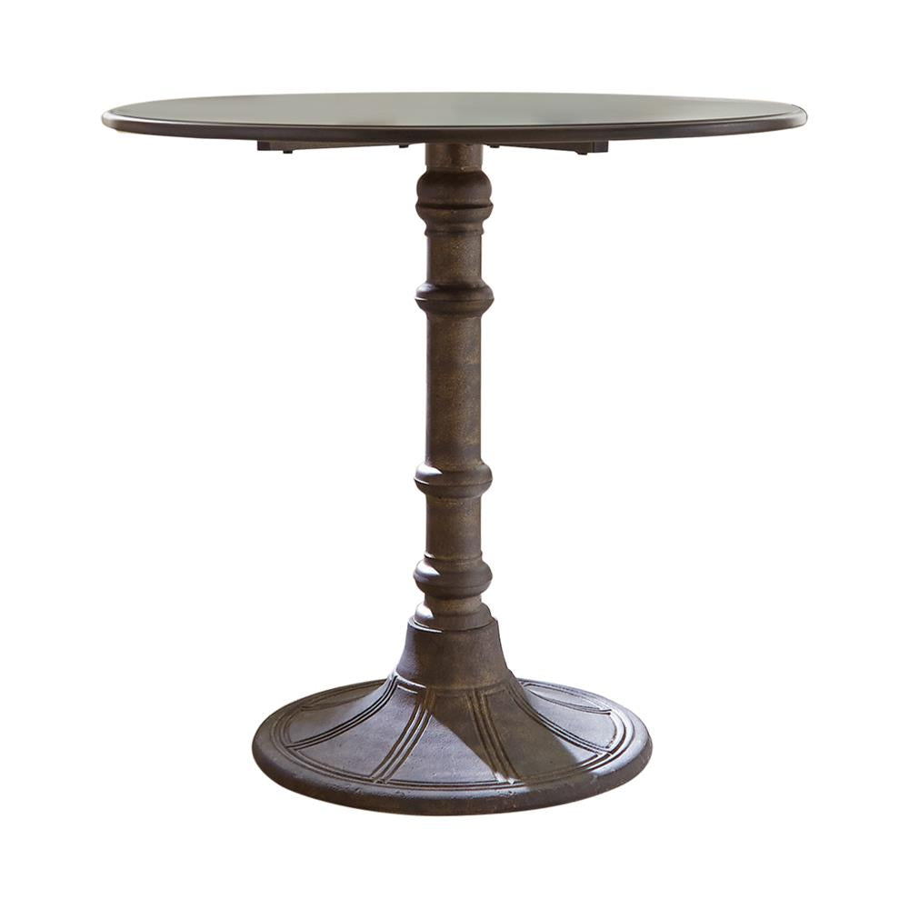 Oswego Bronze Round Bistro Dining Table - 100063 - Bien Home Furniture &amp; Electronics