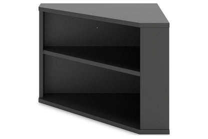 Otaska Black Home Office Corner Bookcase - H206-22H - Bien Home Furniture &amp; Electronics