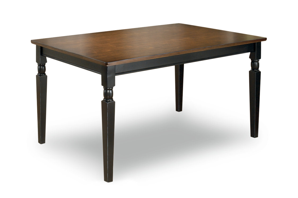 Owingsville Black/Brown Dining Table - D580-25 - Bien Home Furniture &amp; Electronics