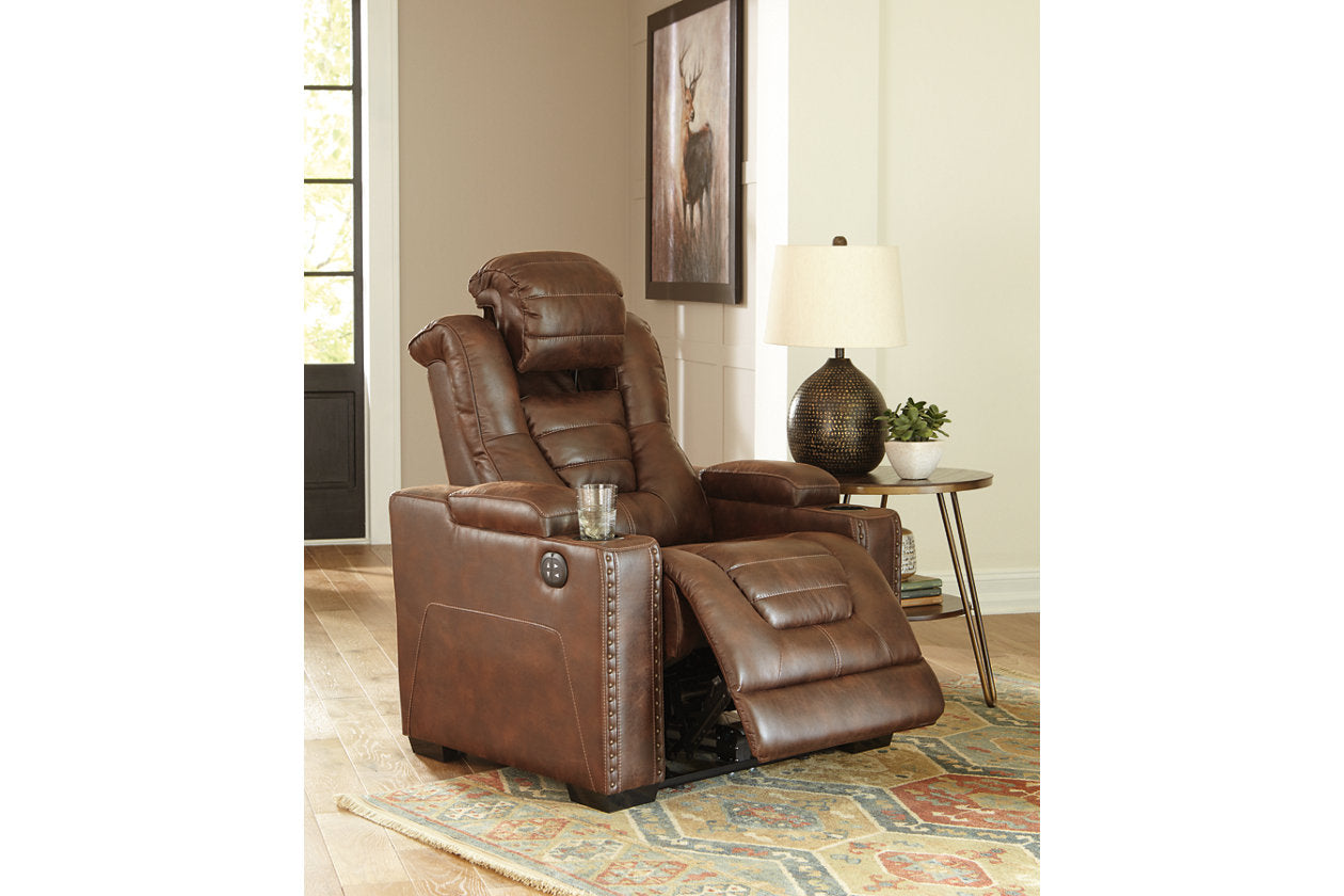 Owners box best sale power recliner