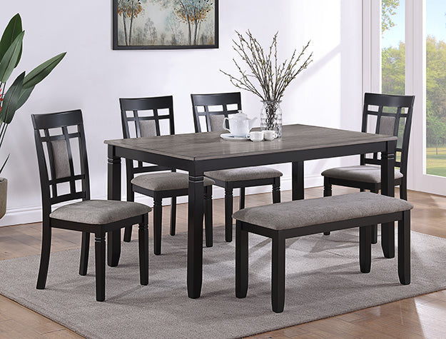 Paige 6-Pc Dinette Set With Bench - 2325SET-LG - Bien Home Furniture &amp; Electronics