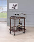 Palmer Merlot/Brass 2-Tier Serving Cart - 3512 - Bien Home Furniture & Electronics