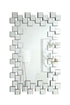 Pamela Silver Frameless Wall Mirror with Staggered Tiles - 901838 - Bien Home Furniture & Electronics
