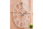 Paquita Antique White Wall Clock - A8010238 - Bien Home Furniture & Electronics
