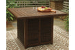 Paradise Trail Medium Brown Bar Table with Fire Pit - P750-665 - Bien Home Furniture & Electronics