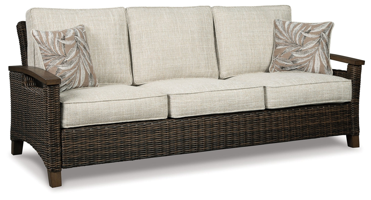 Paradise Trail Medium Brown Sofa with Cushion - P750-838 - Bien Home Furniture &amp; Electronics