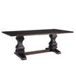 Parkins Rustic Espresso Double Pedestals Dining Table - 107411 - Bien Home Furniture & Electronics