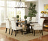 Parkins Traditional Rustic Espresso and White Seven-Piece Dining Set - 107411-S7 - Bien Home Furniture & Electronics