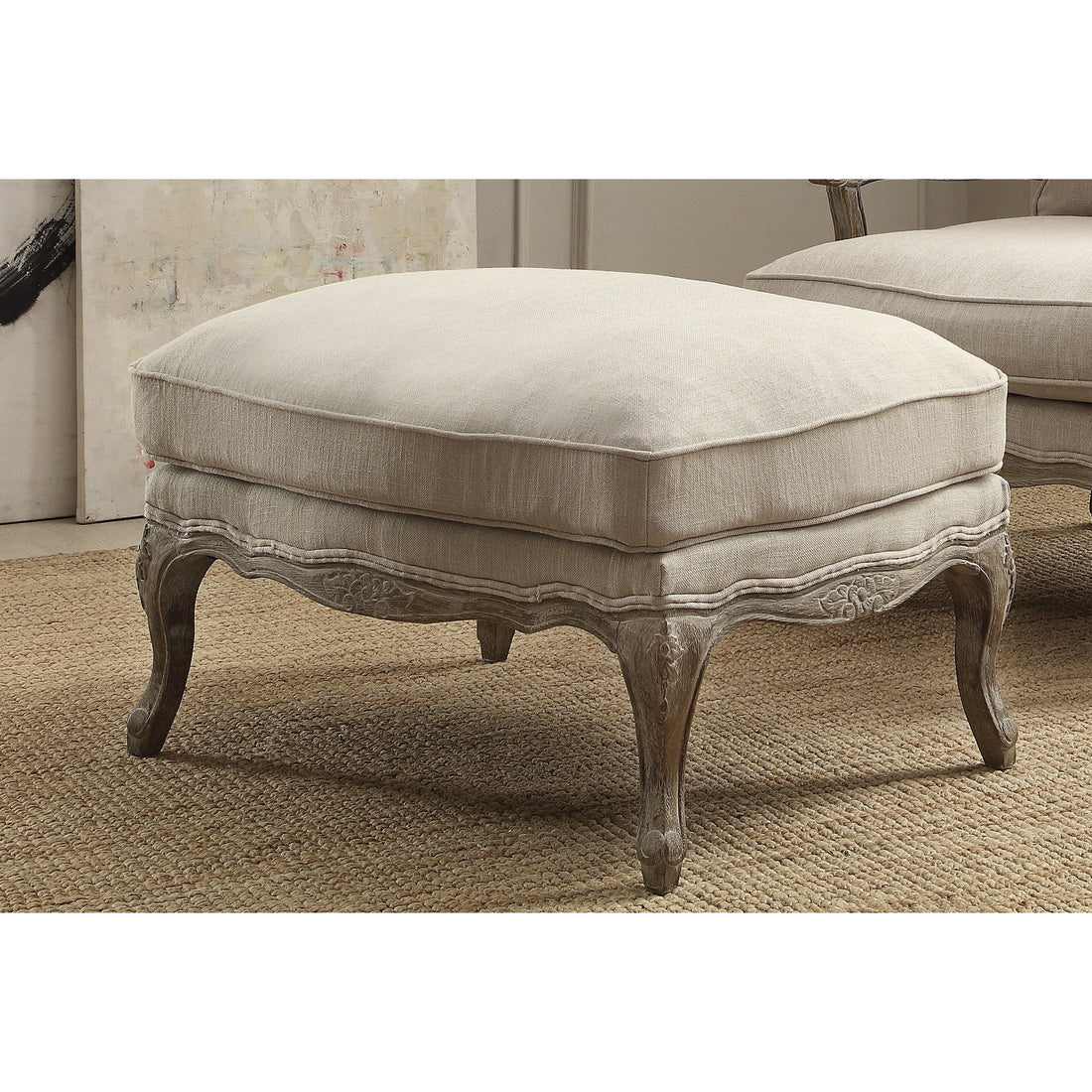 Parlier Show Wood Ottoman - 1234-4 - Bien Home Furniture &amp; Electronics
