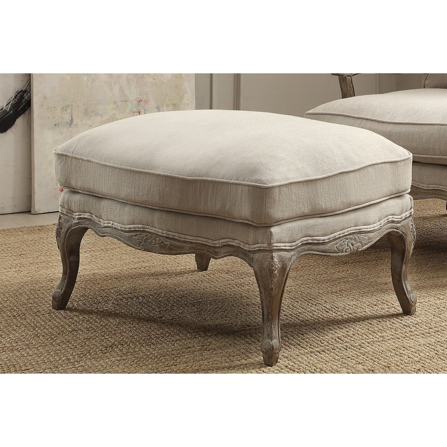 Parlier Show Wood Ottoman - 1234-4 - Bien Home Furniture &amp; Electronics