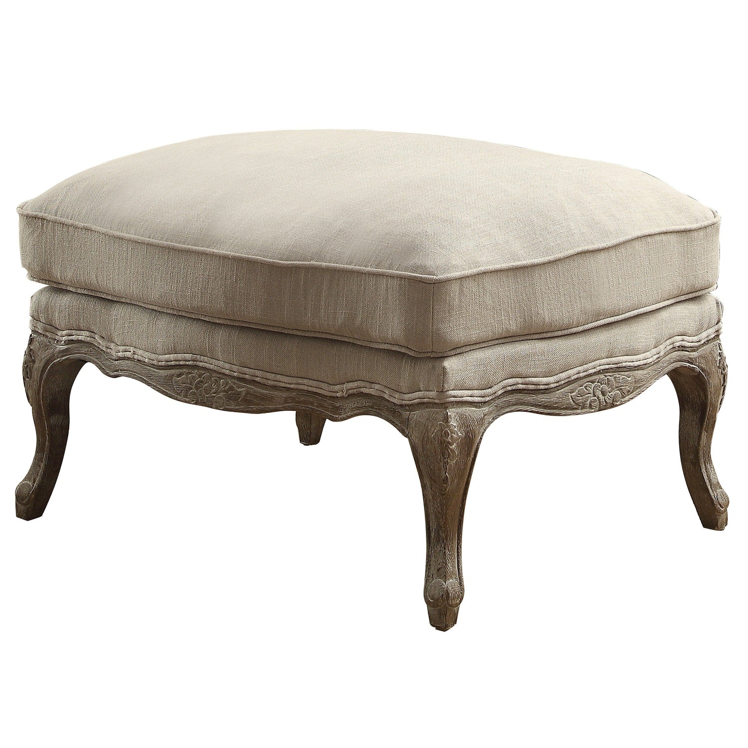 Parlier Show Wood Ottoman - 1234-4 - Bien Home Furniture &amp; Electronics
