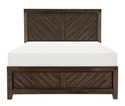 Parnell Rustic Queen Panel Bed - SET | 1648-1 | 1648-2 | 1648-3 - Bien Home Furniture &amp; Electronics
