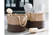 Parrish Natural/Charcoal Basket, Set of 2 - A2000436 - Bien Home Furniture & Electronics