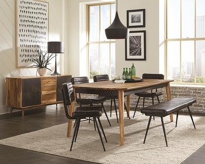 Partridge Natural Sheesham Wooden Dining Table - 110571 - Bien Home Furniture &amp; Electronics